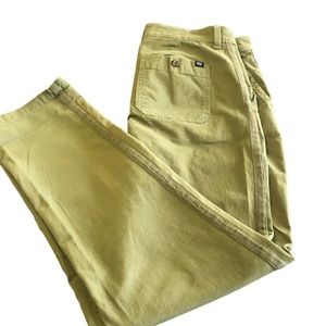GAP Size 10 Girlfriend Mid-rise cotton army green ankle pants